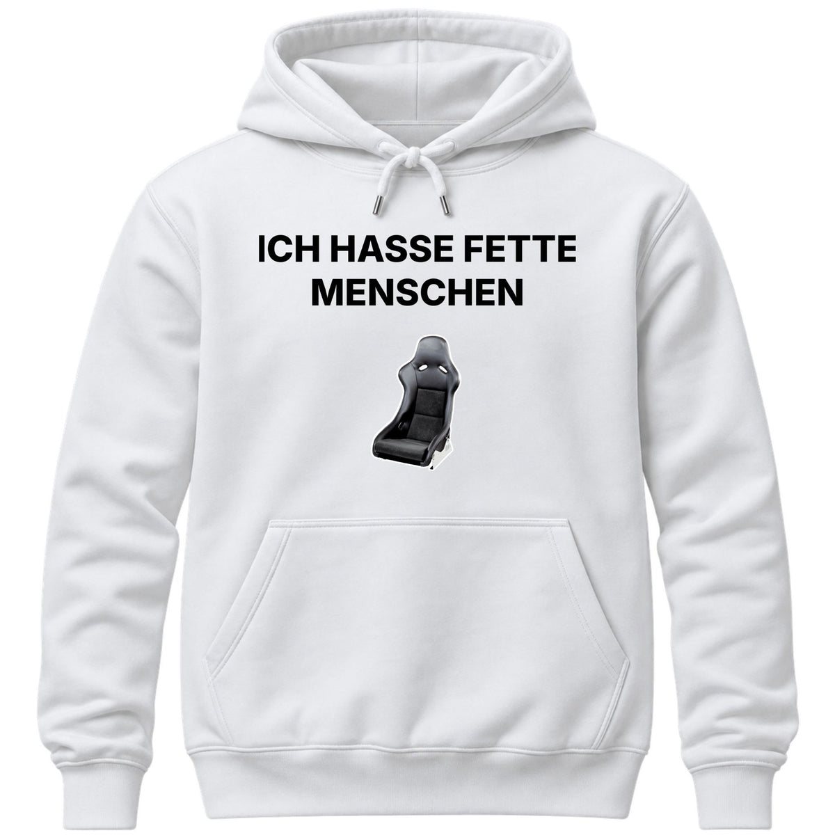 Ich hasse fette Menschen Hoodie