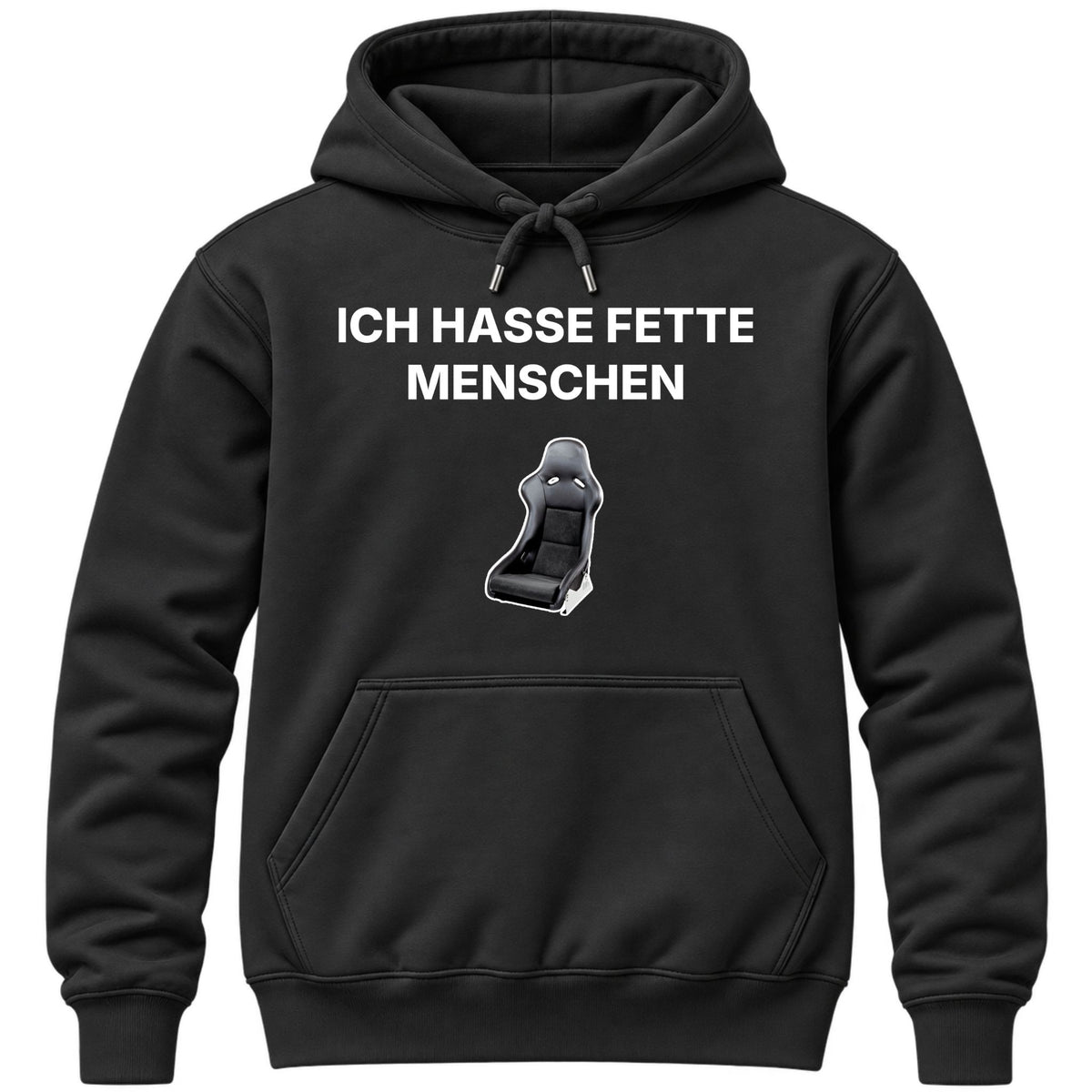 Ich hasse fette Menschen Hoodie