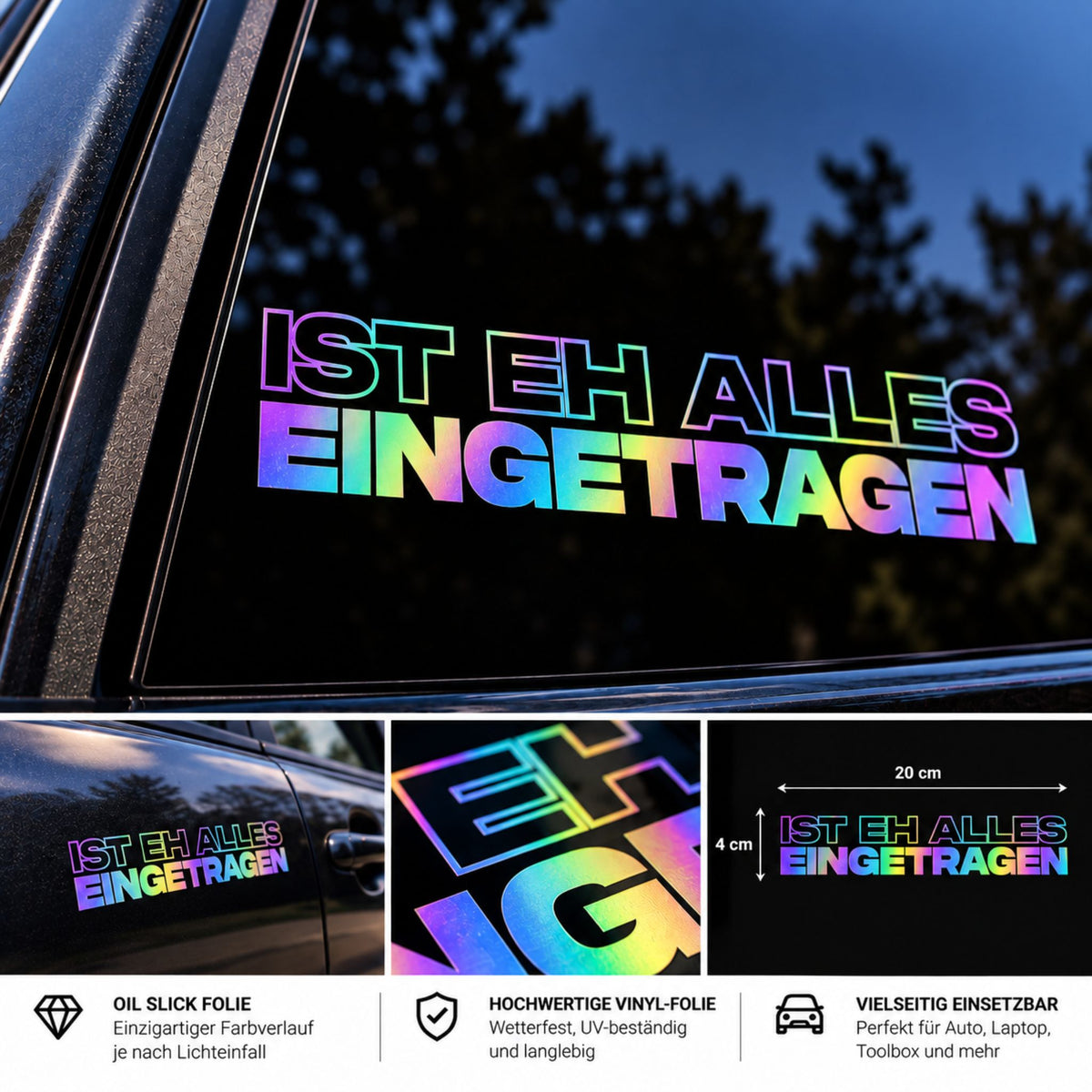 Ist eh alles eingetragen Sticker