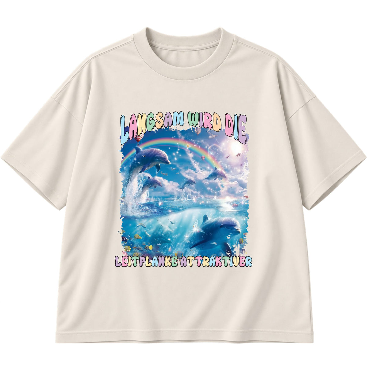 Langsam wird die Leitplanke attraktiver Oversized T-Shirt