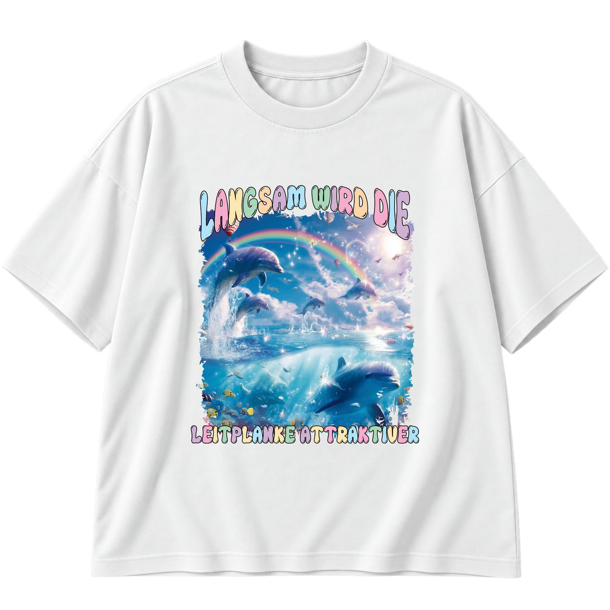 Langsam wird die Leitplanke attraktiver Oversized T-Shirt