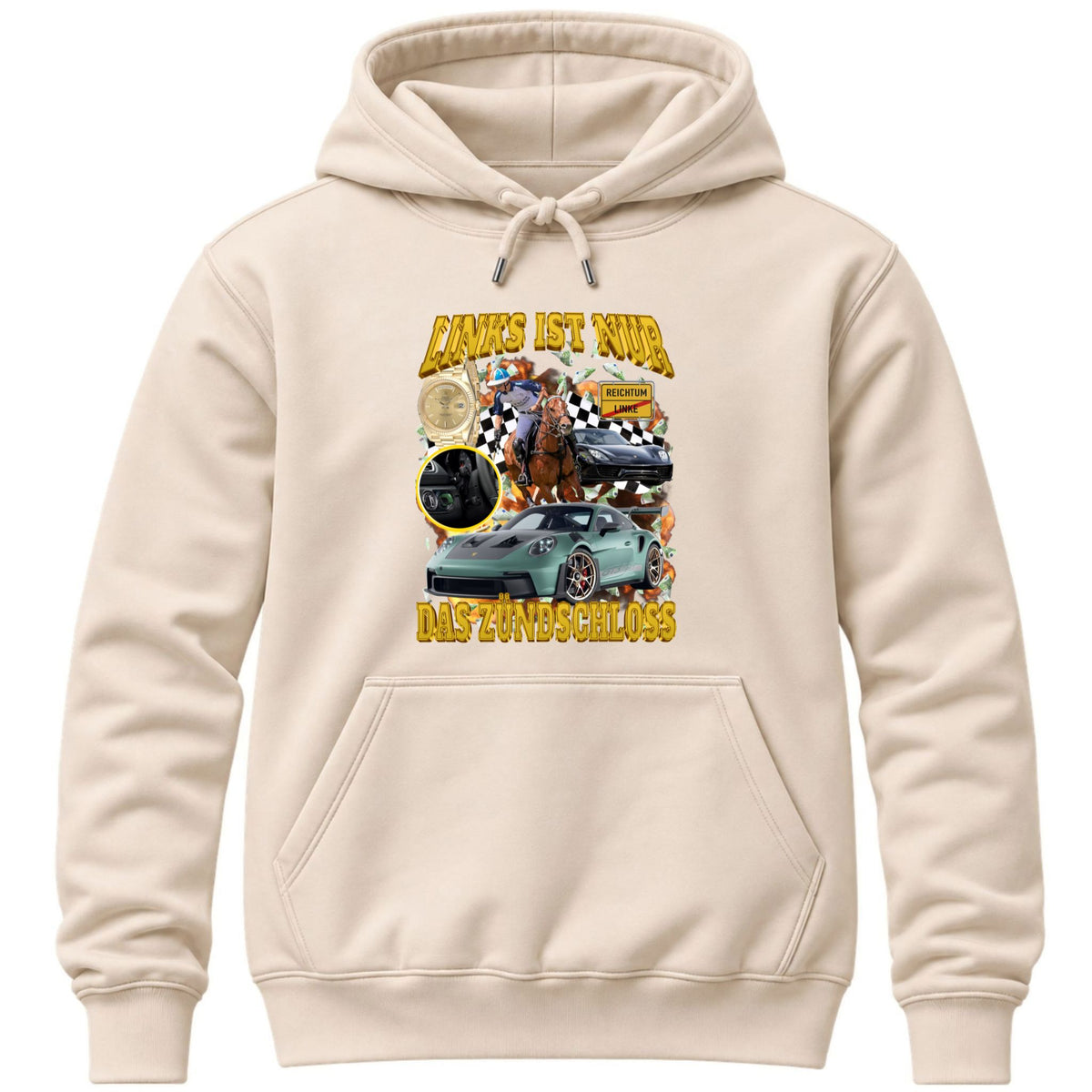 Links ist nur das Zündschloss Hoodie