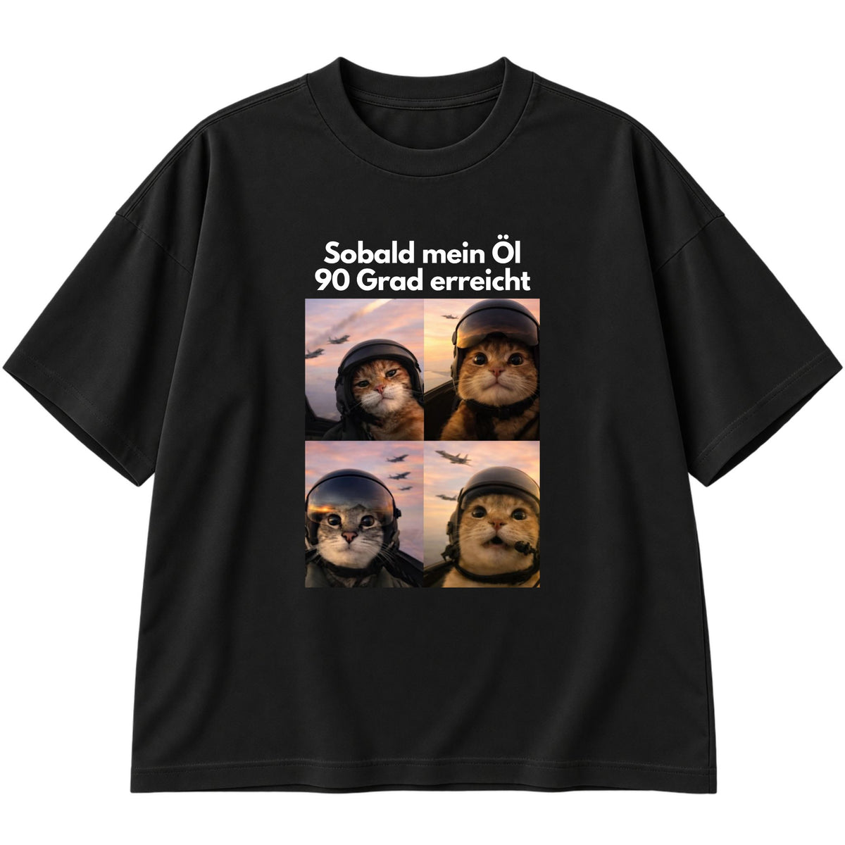 Öl 90 Grad erreicht Oversized T-Shirt