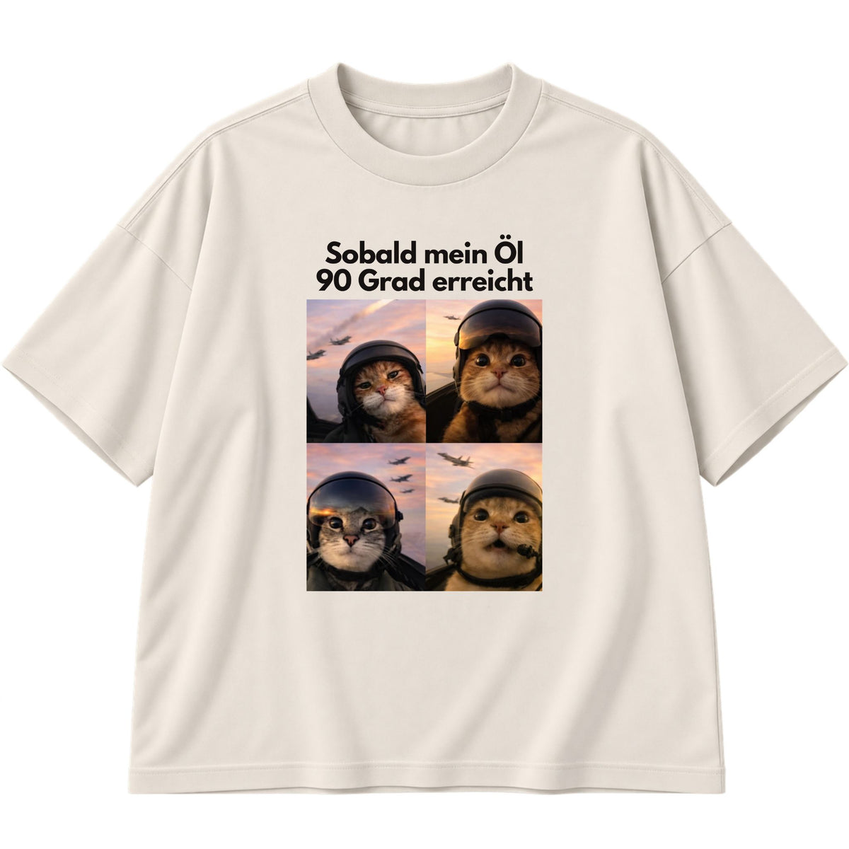 Öl 90 Grad erreicht Oversized T-Shirt