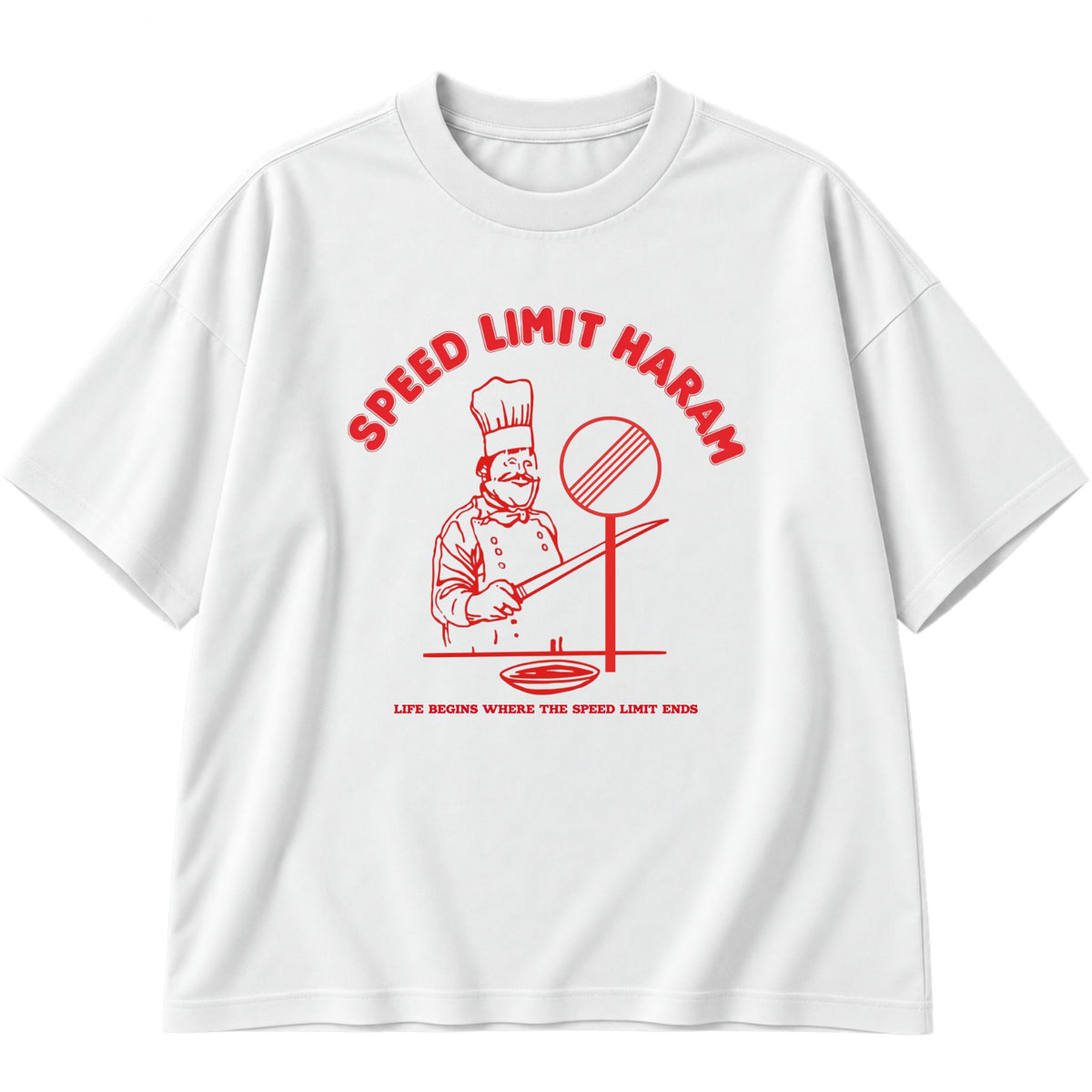Speed Limit Haram Oversized T-Shirt