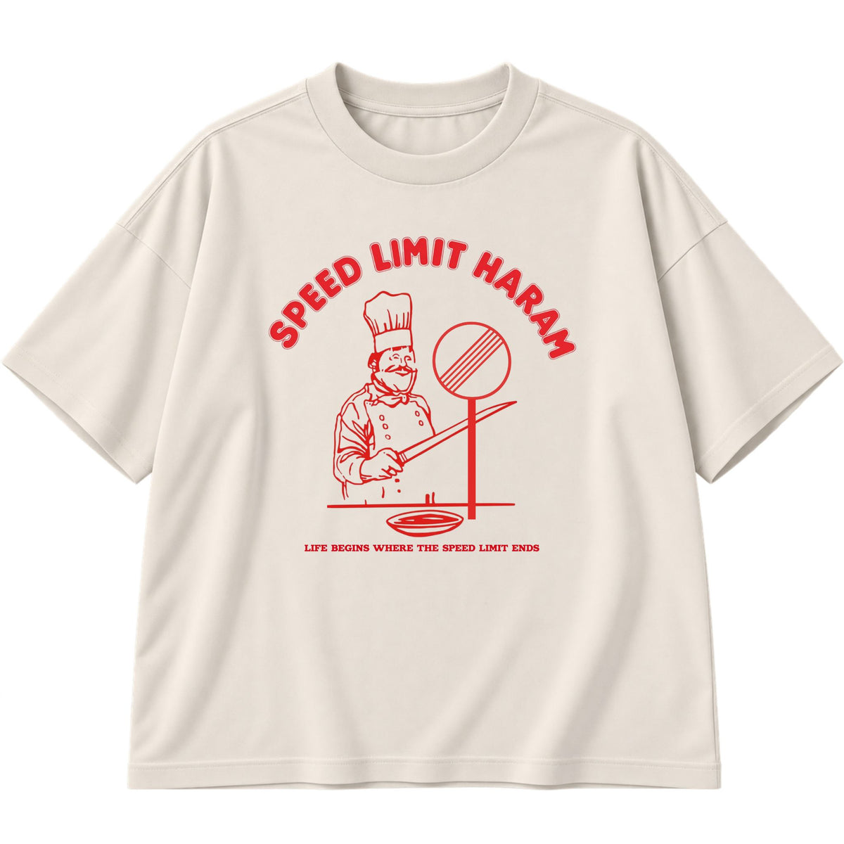 Speed Limit Haram Oversized T-Shirt
