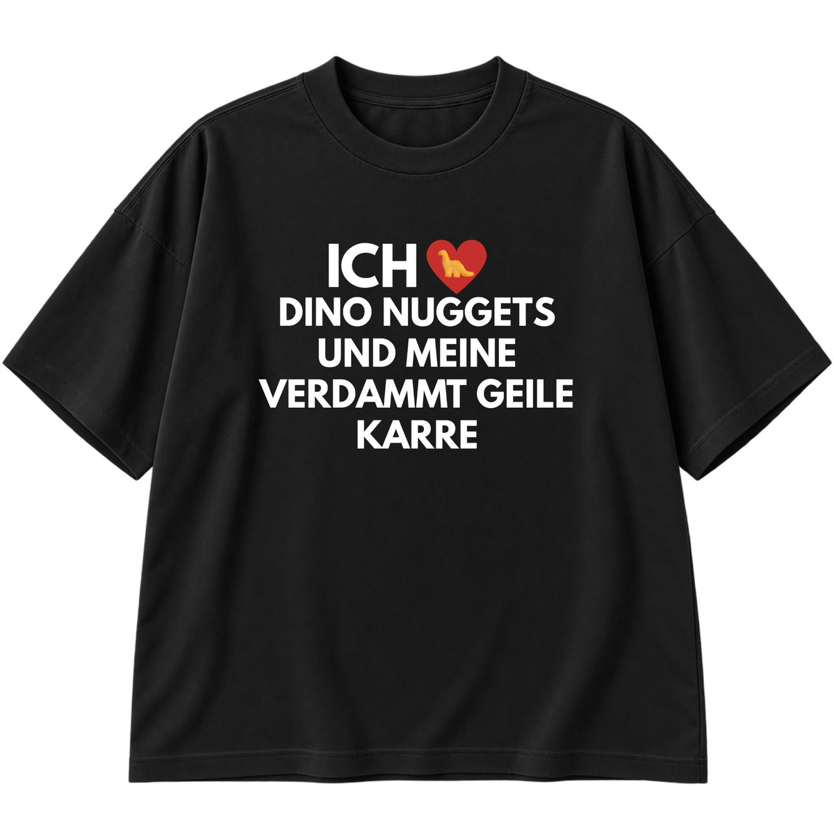 Ich liebe Dino Nuggets Oversized T-Shirt