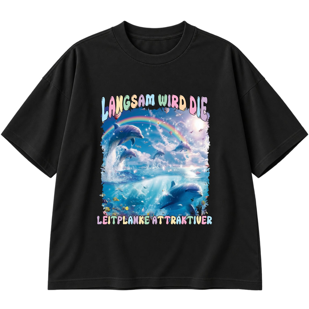 Langsam wird die Leitplanke attraktiver Oversized T-Shirt