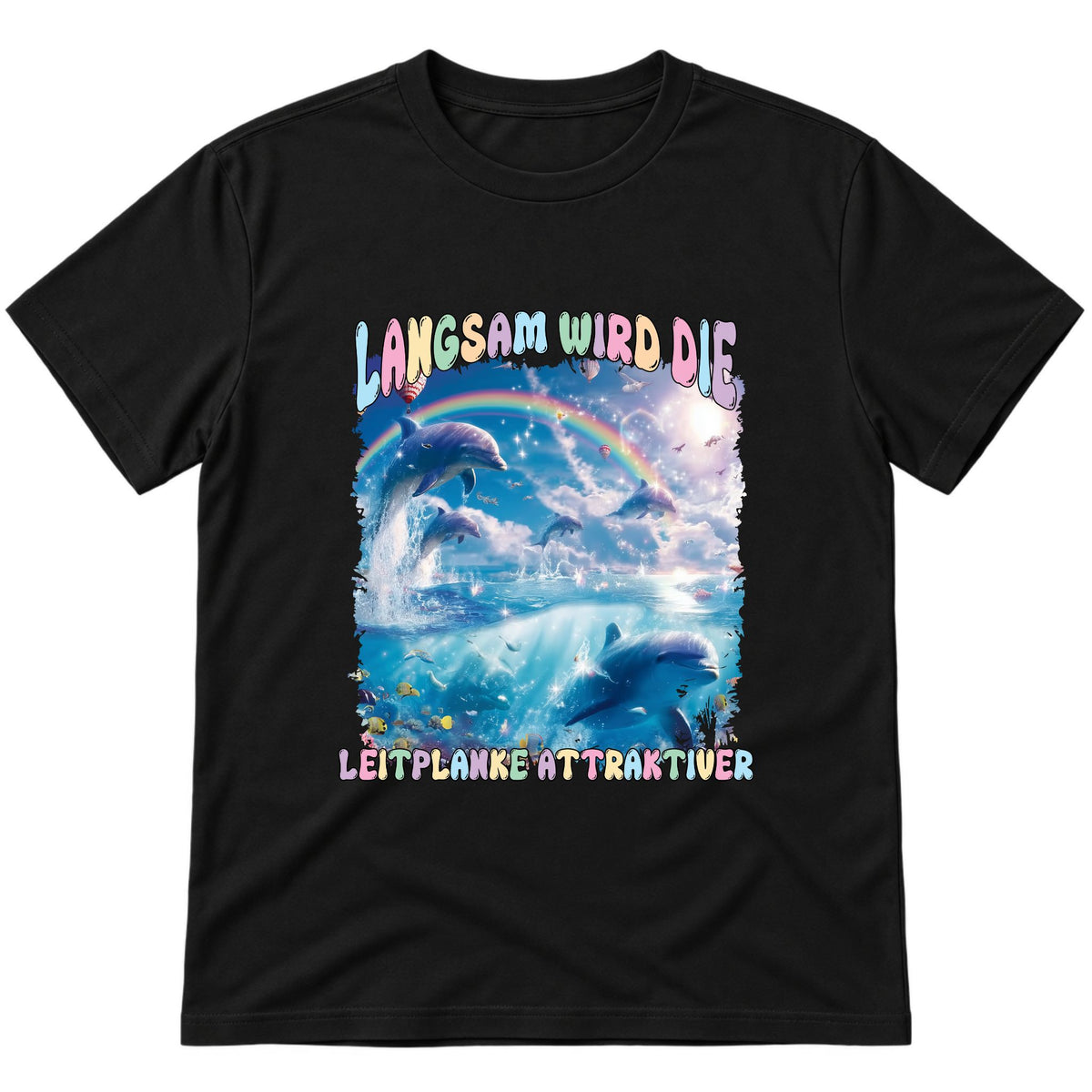 Langsam wird die Leitplanke attraktiver T-Shirt