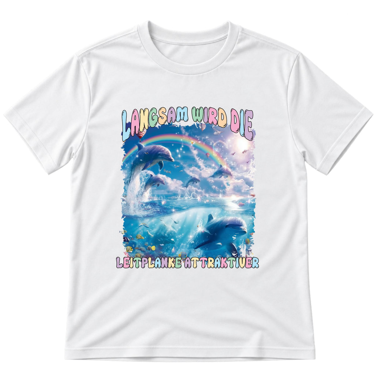 Langsam wird die Leitplanke attraktiver T-Shirt