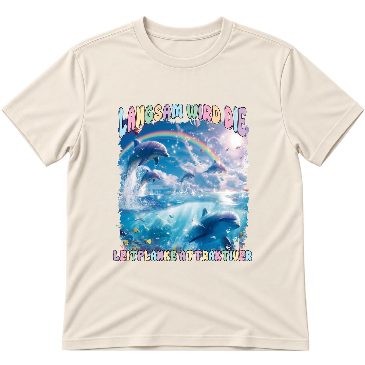 Langsam wird die Leitplanke attraktiver T-Shirt