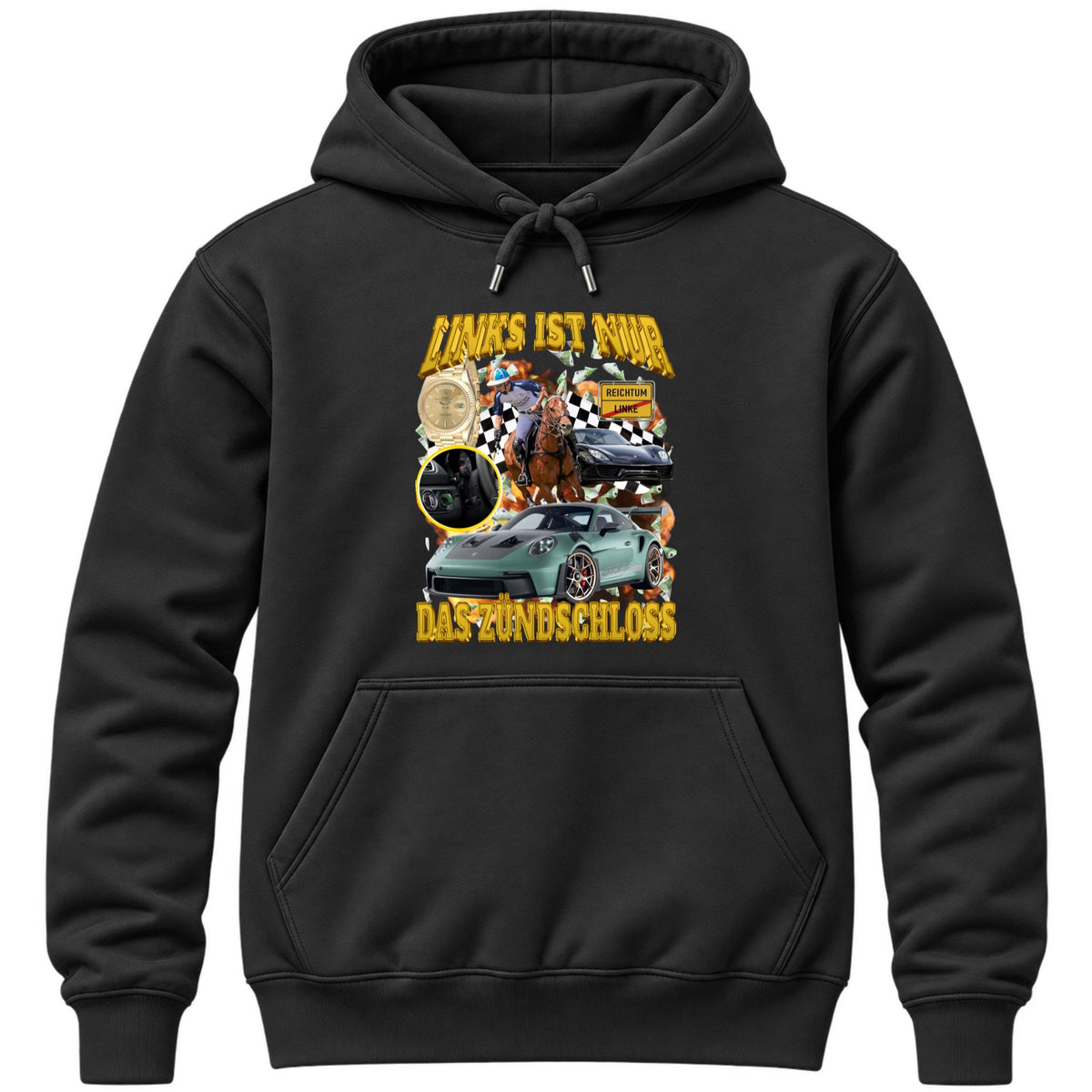 Links ist nur das Zündschloss Hoodie