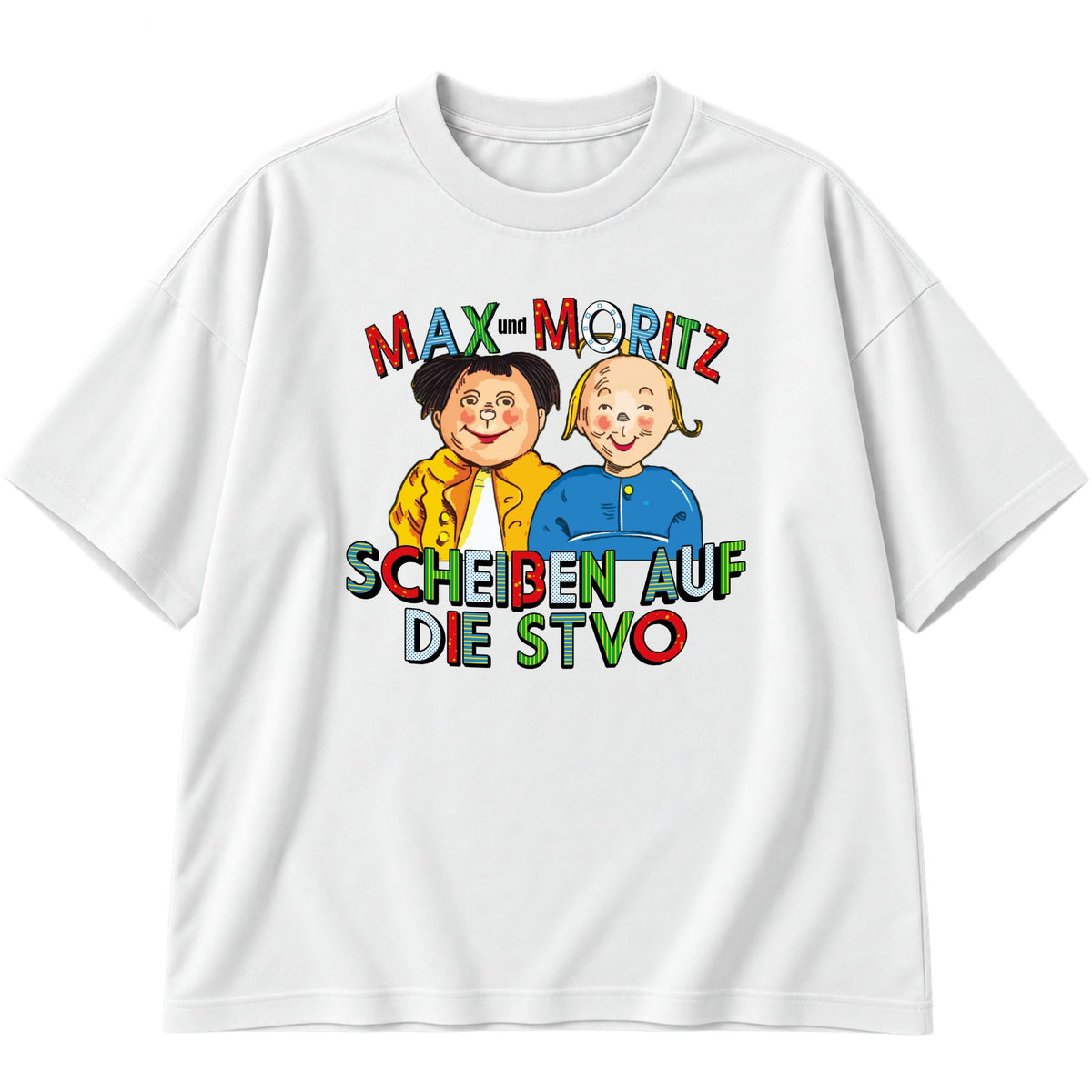 Max und Moritz STVO Oversized T-Shirt