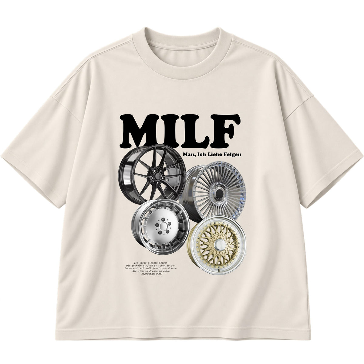 Milf, Man ich liebe Felgen Oversized T-Shirt