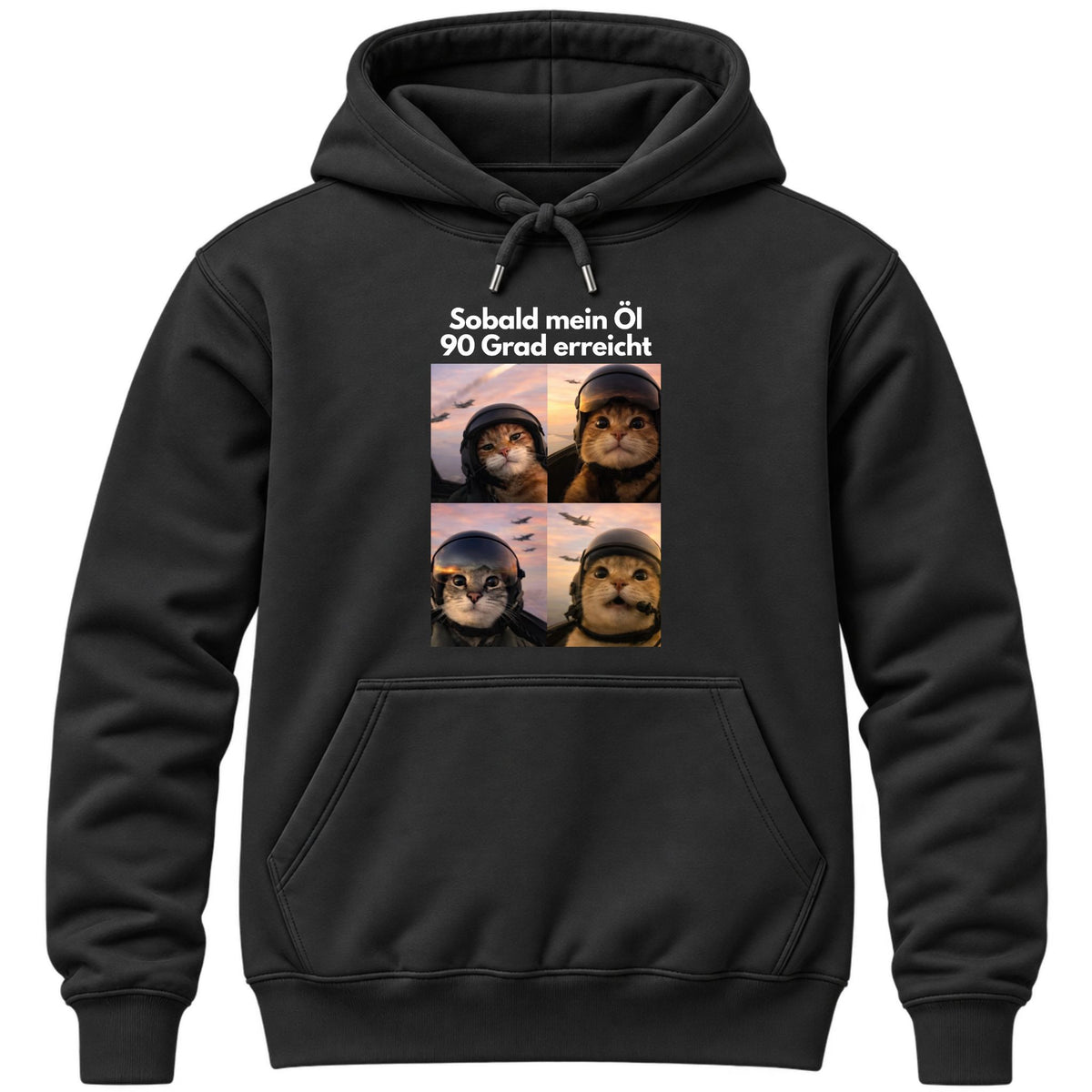 Öl 90 Grad erreicht Hoodie