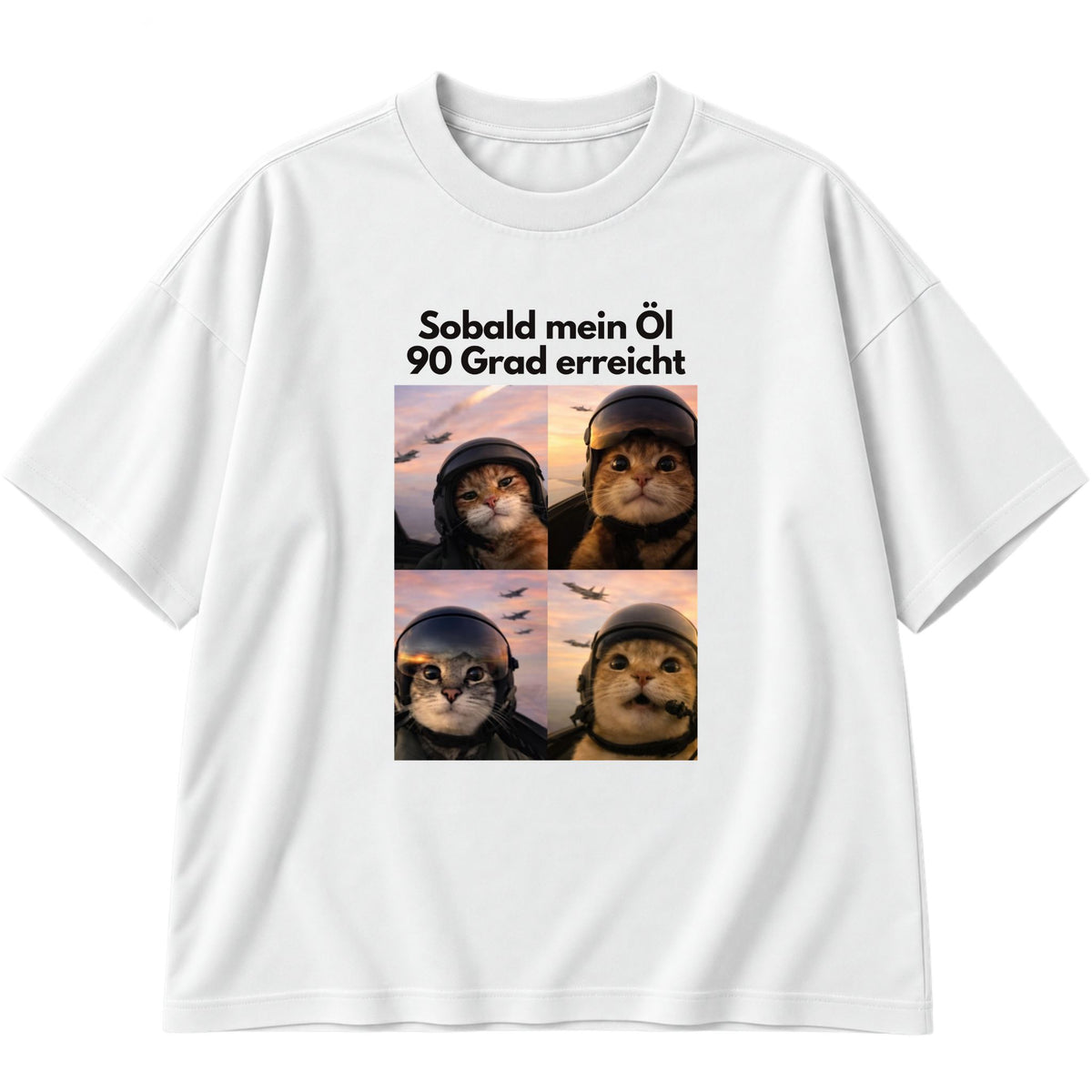 Öl 90 Grad erreicht Oversized T-Shirt
