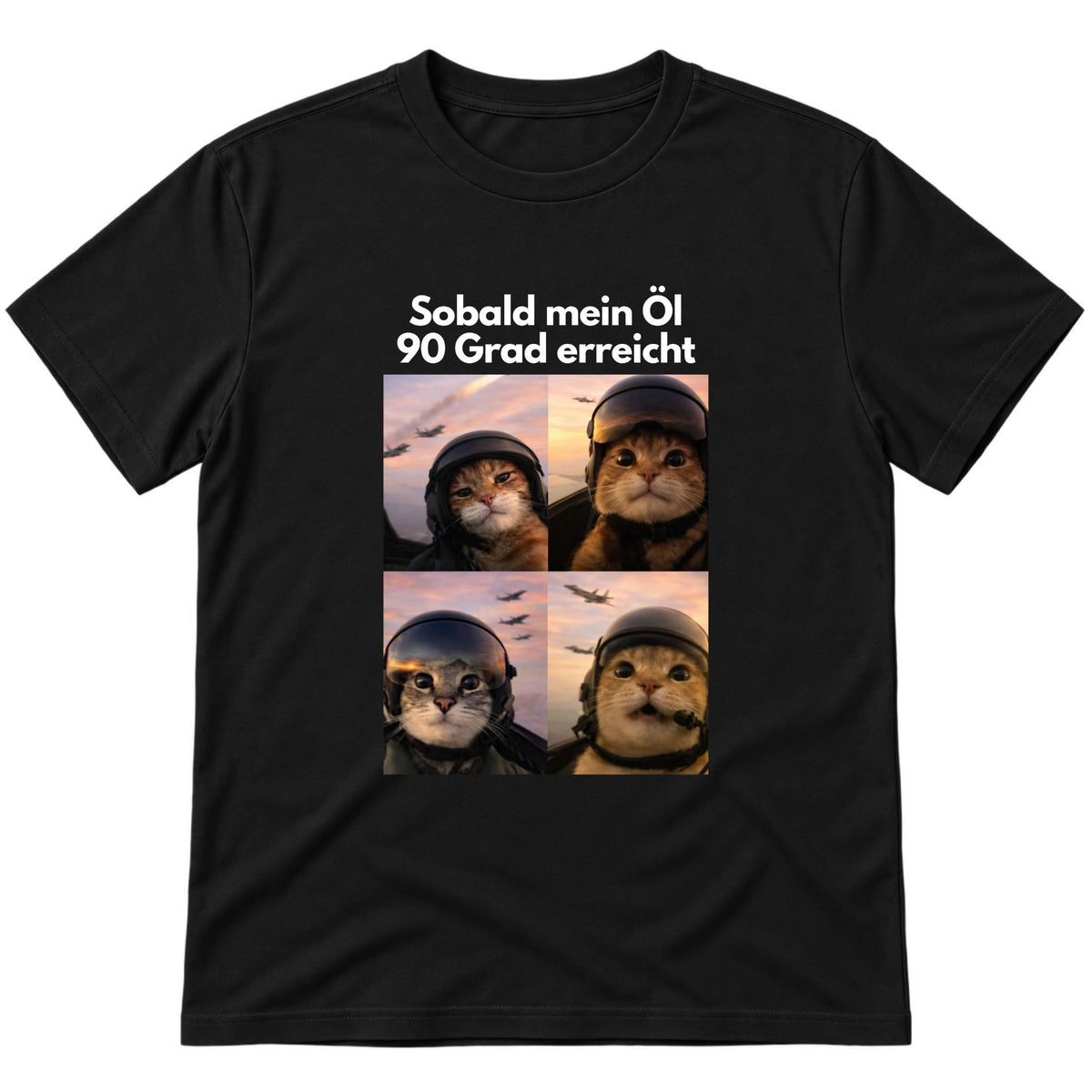 Öl 90 Grad erreicht T-Shirt