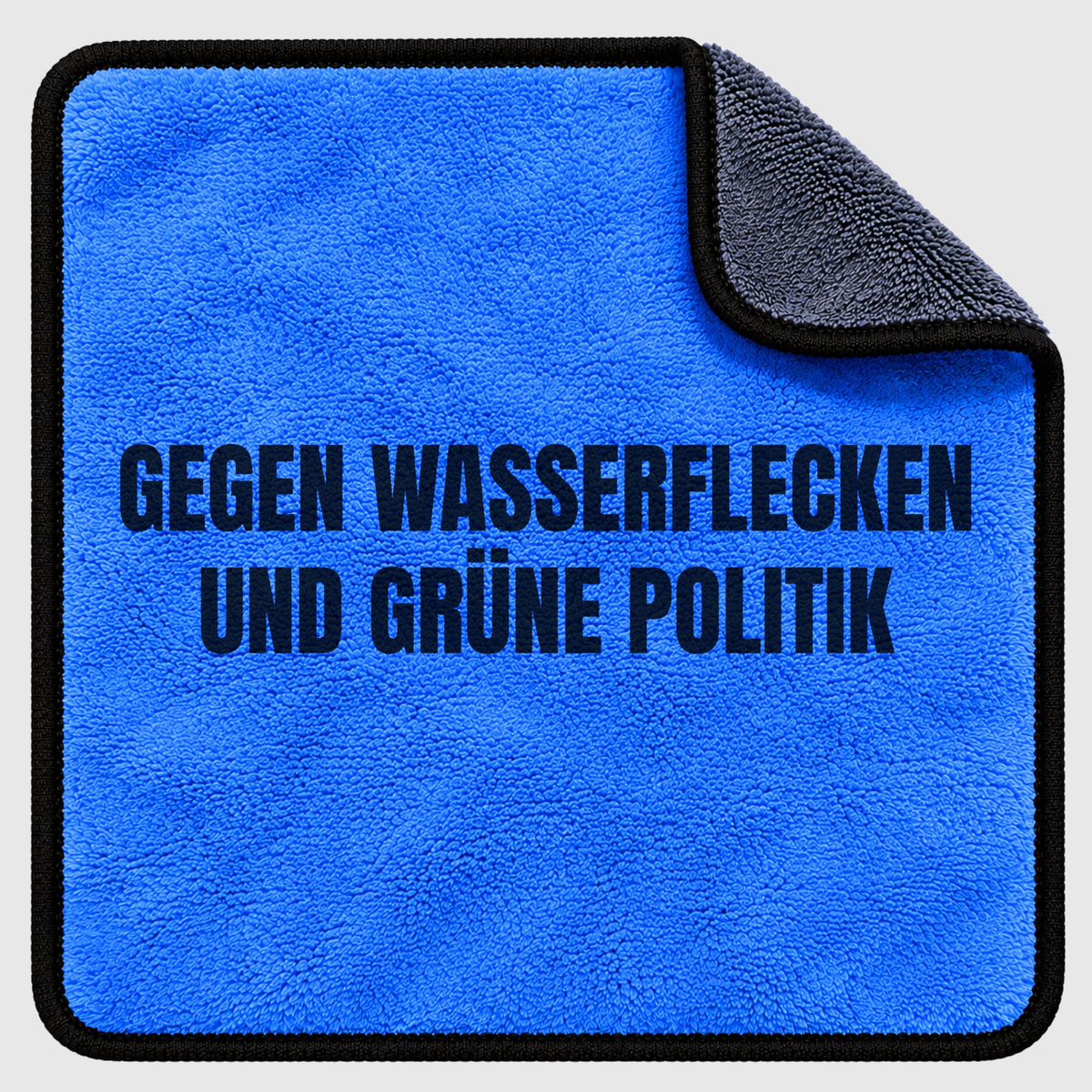 Gegen Wasserflecken und grüne Politik Mikrofasertuch — Blau