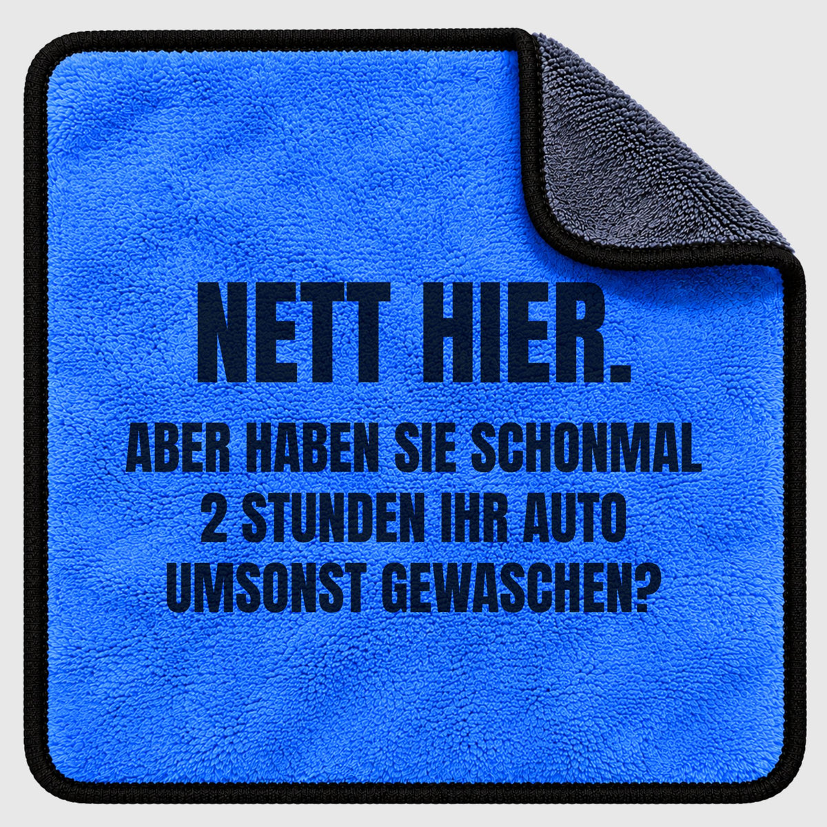Nett hier Mikrofasertuch — Blau